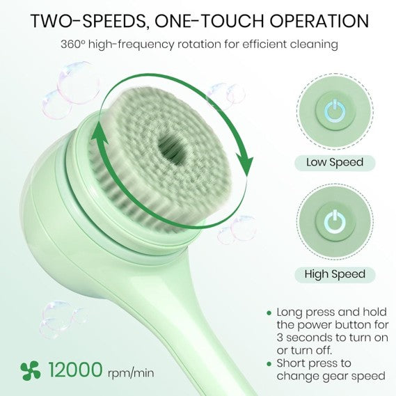 5-in-1 Waterproof Electric Back Scrubber & Body Brush