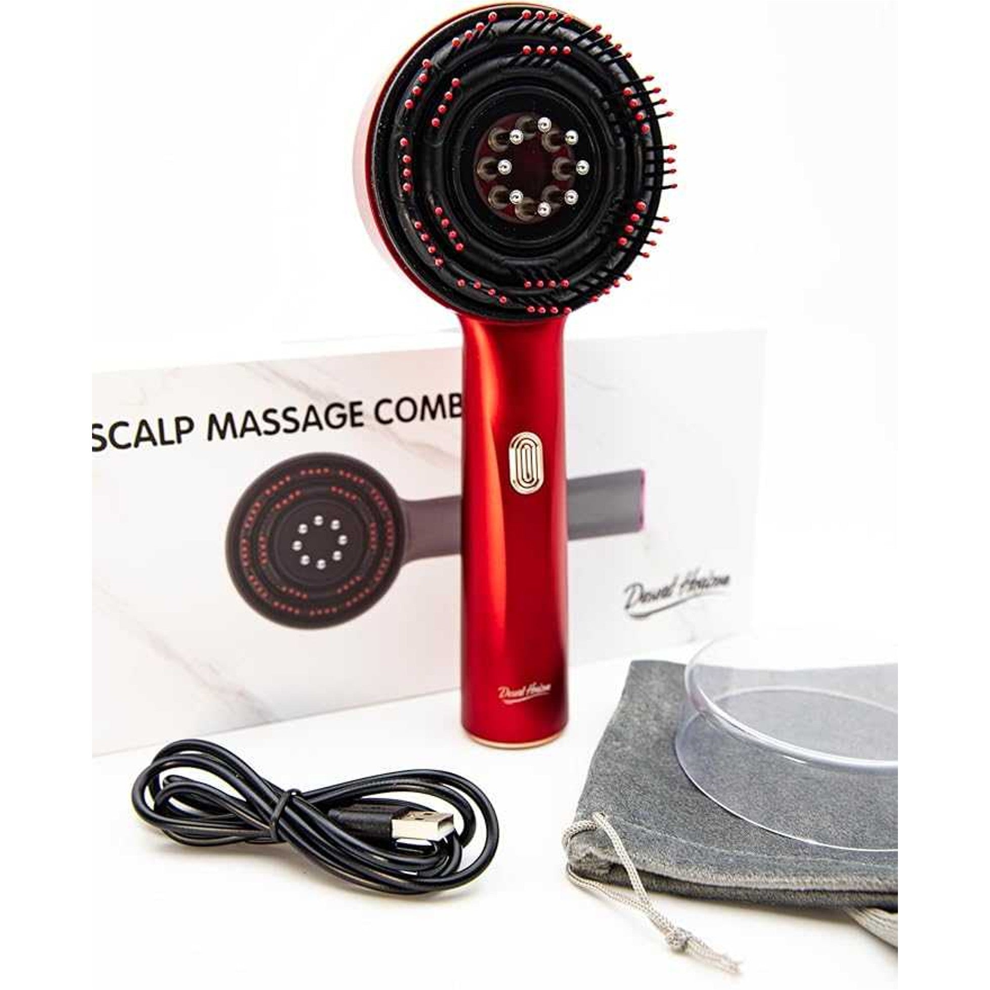 Scalp Massager with Oil Applicator & Light Therapy