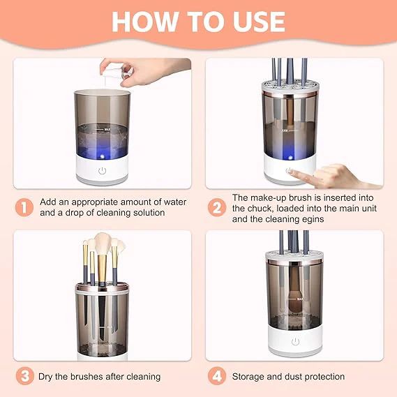Automatic Multi Makeup Brush Cleaner & Dryer